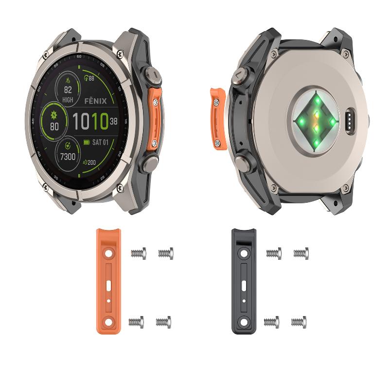 Fenix 8 Tactix 8 Watch Anti-collision Edge Strip Silicone Protection Band Lightweight Flexible for Fitness Daily Sports