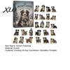 Australian Shepherd Advent Calendar The Aussie's Winter Calendar, 24-Day Countdown Acrylic Ornament Set Holiday Surprise Gift for Dog Lovers with Mini