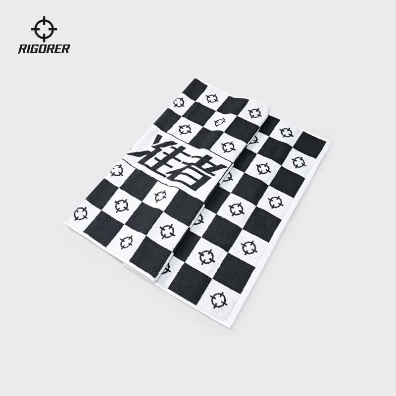 ZunZhe LOGO Chessboard Pattern Bath Towel One Size
