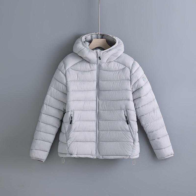 Daily commuting light and thin hooded short cotton clothes women's portable storage girls winter warm women's jacket