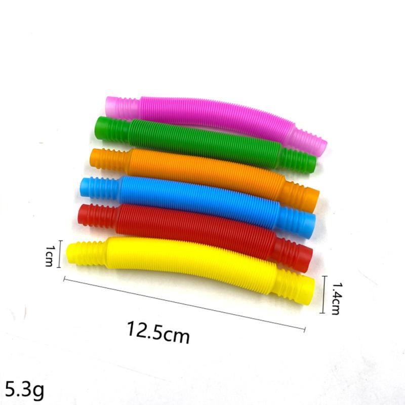 Kinder Entlüftung Dekompression Spielzeug Farbige Teleskopröhre Lustige Wasserpfeife zum Stressabbau Geburtstag