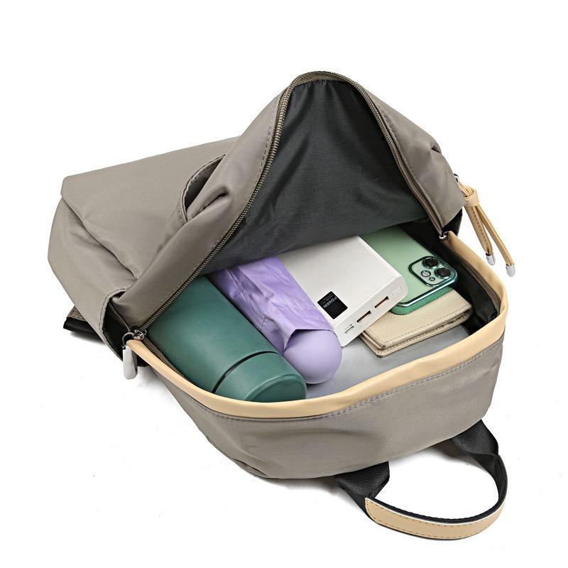 New Oxford Cloth Women's Backpack Splicing Fashionable Large Capacity Lightweight Simple Backpack Women