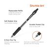 Shuttle Art Gel Ballpoint Pen Gel Pen Retractable Black 0.7mm Pack of 100 Durable Large Capacity Quick Dry Notebook Illustration Sketch Office Use