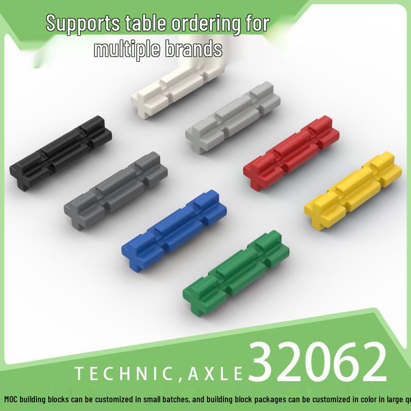 

100g Mechanical Building Blocks: 1x2 Limit Cross Axle Parts 100g (approx. 489 pieces)