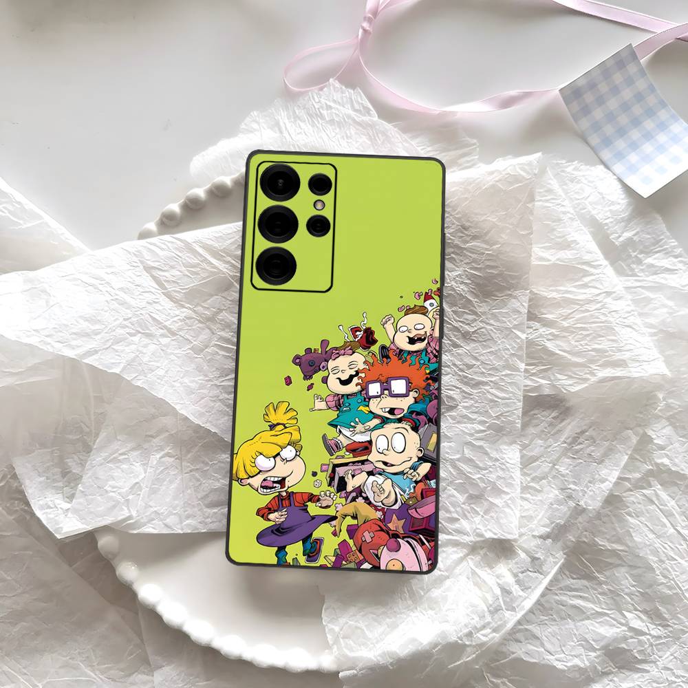 Cartoon Funny R-Rugrats Phone Case For Samsung S 24 Fe 25 Ultra Plus 20 Lite 21 30 22 23 24 22 Ultra 5G Fundas