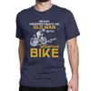 Heren Onderschat Nooit Een Oude Man met Een Mountainbike T-shirt Fiets MTB Katoenen T-shirt voor Mannen Camisas TShirt