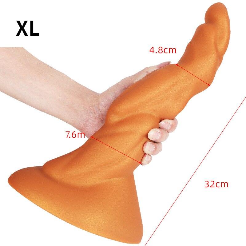 Simulační měkký anální kolík silikonový anální expandér masturbační zařízení pro dospělé Sexuální hračky popruh na penis Realistické držení penisu