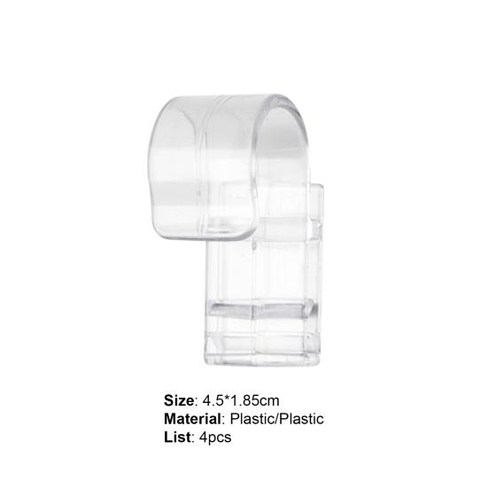 4Pcs Anti-slid Sturdy Hook Clip Plastic Practical Annular Clip Hanger for Home