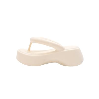 Fashion Female Shoes Slippers Heels Low Rubber Flip Flops Summer Clogs Woman Slides Fashion 2024 High Hawaiian Beach Luxury Fabric Rome