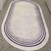 Purple Oval Carpet – Stylish and Decorative Design Runner, Soft Carpet, Modern Design Carpet, Living Room Carpet, Kitchen Rug