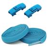 New Flat 8MM No Tie Shoe Laces Widened Design Colorful Press Lock Shoelaces Elastic Laces Adult