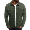 Men's Casual Denim Workwear Jacket - Buttoned Solid Color Cardigan (2025 Hot Seller)