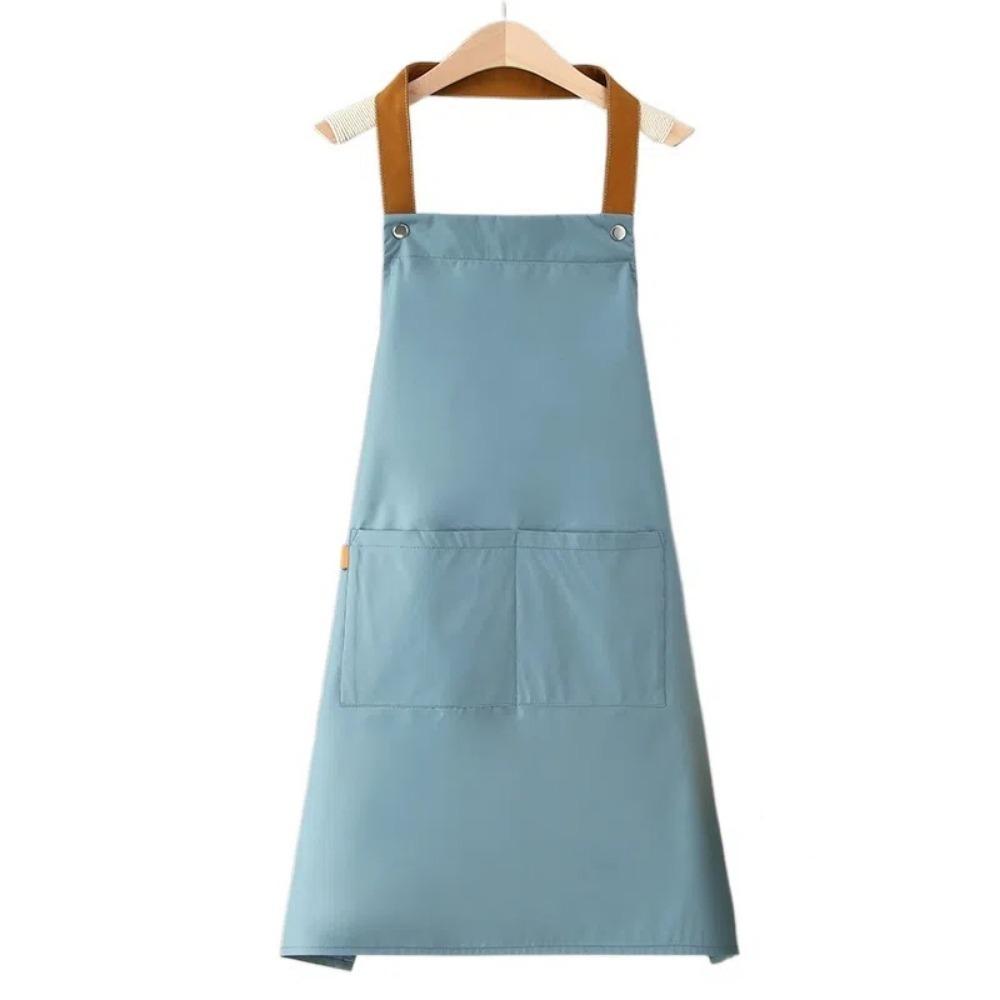 with Pockets Kitchen Apron Waterproof Sleeveless Apron New Waiter Uniform For Men Women