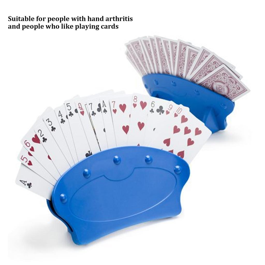 Plastikowy Uchwyt na Karty do Gry Bez Użycia Rąk Stojak Tacka na Karty do Pokera dla Dzieci Seniorów