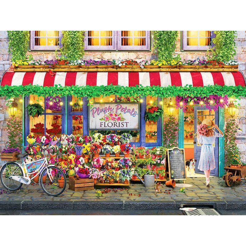 Full Round Diamond Streetside Shop Mosaic Art Diamond Embroidery Picture Rhinestones Cross Stitch Home Decor