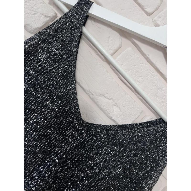 Women's Diamond Camisole Tank Tops Women's Vest Loose Short Sleeveless V-neck Bottoming Shirt