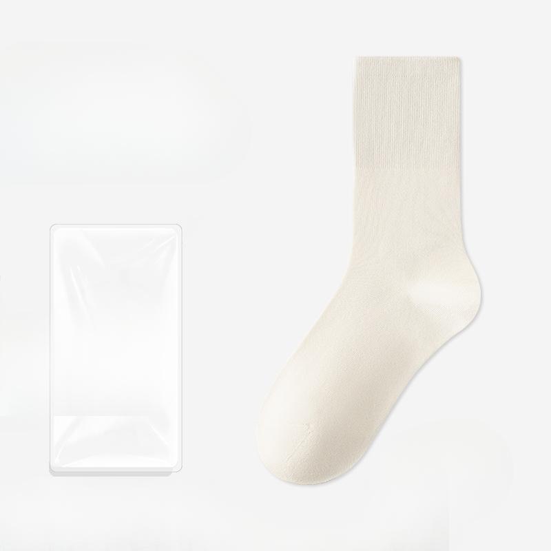 Female Autumn and Winter New Fashion Breathable Deodorant Wicking Pure Cotton Tube Socks