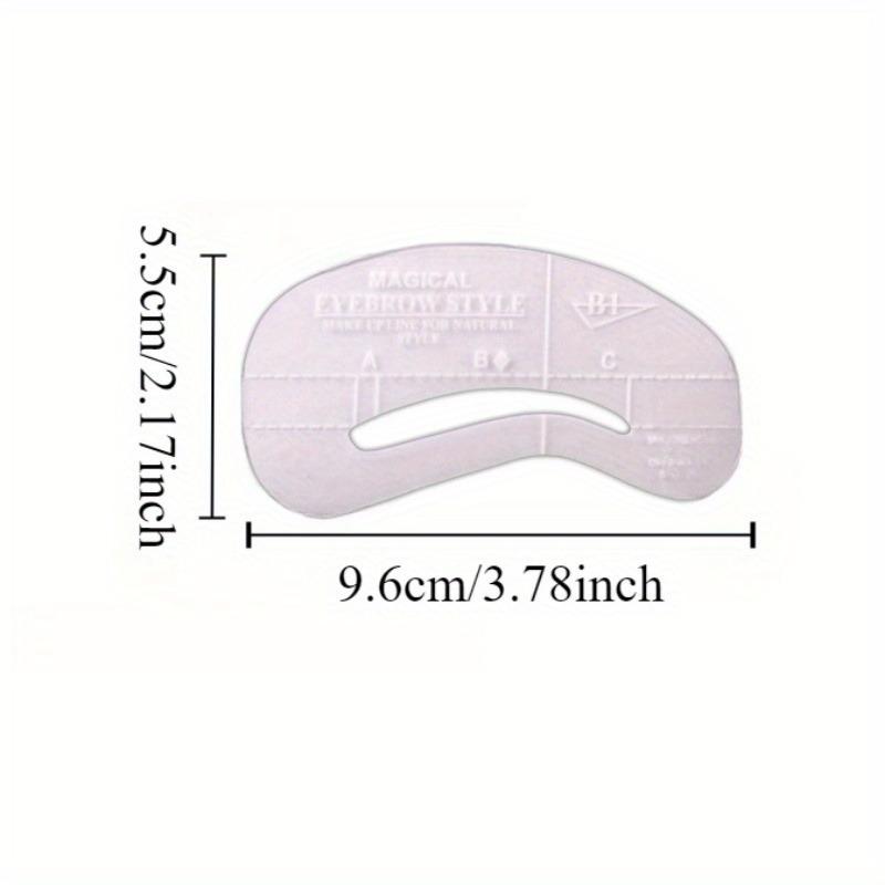 24 stili di stencil per sopracciglia fai da te, carta da disegno riutilizzabile, modello per sopracciglia a forma di mughetto, strumenti per il trucco