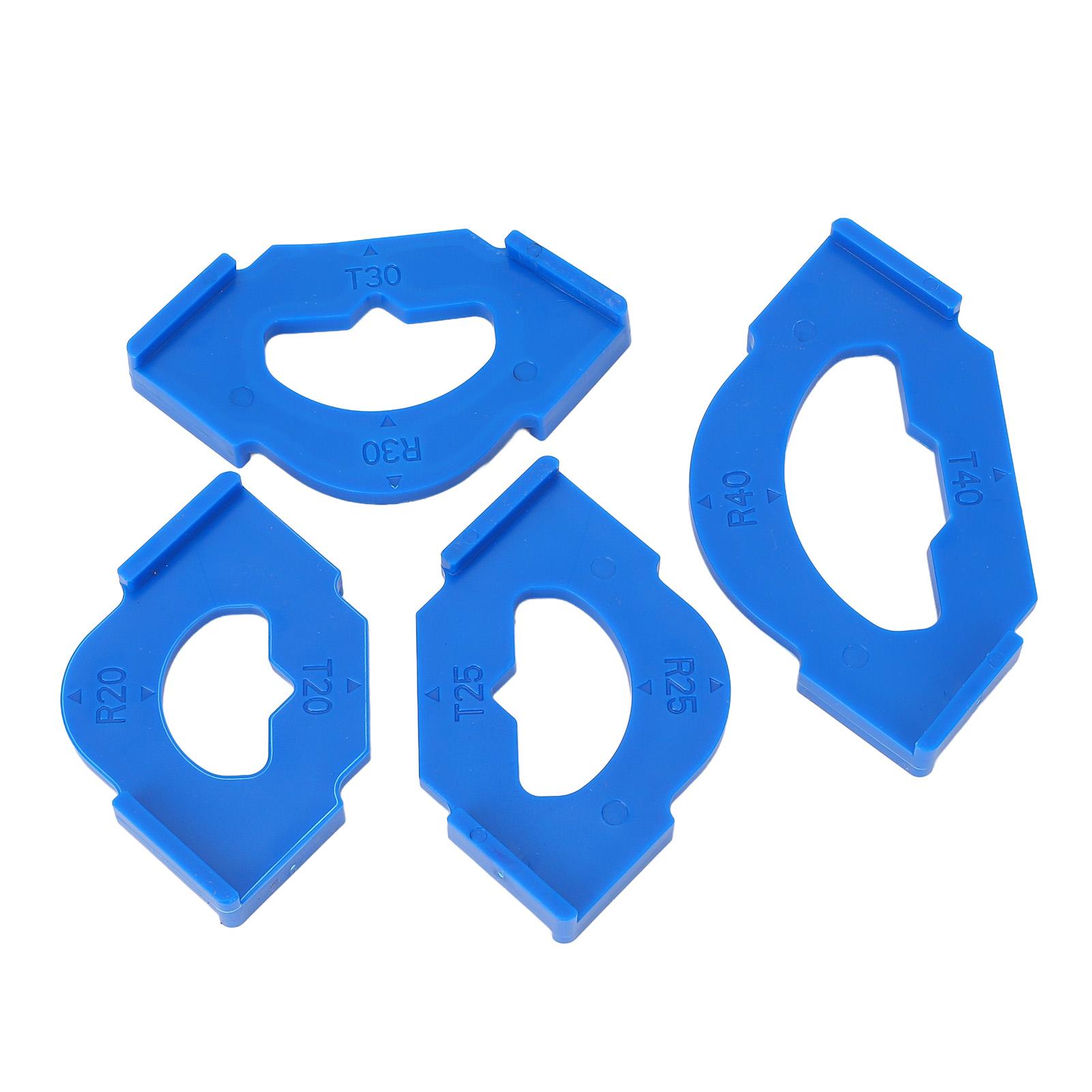 

4Pcs Woodworking Round Corner Radius Template Plastic R20T20 R25T25 R30T30 R40T40 Quick Release