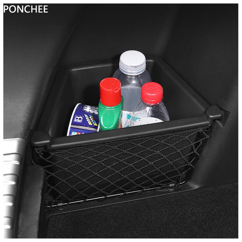 For BYD Atto 3 Yuan Plus 2022-2025  Car Trunk Left and Right Groove Storage Box Luggage Storage and Sorting Auto Supplies