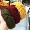 Gestricktes Knoten-Stirnband Koreanisches Stirnband Retro Hochwertig Gedrehtes Woll-Kopfschmuck Einfache Haarnadel mit breiter Krempe