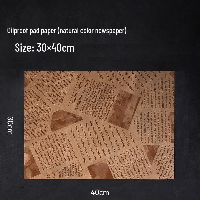 Thickened Oil-Proof Baking & Frying Paper for Oil Absorption and Food Wrapping