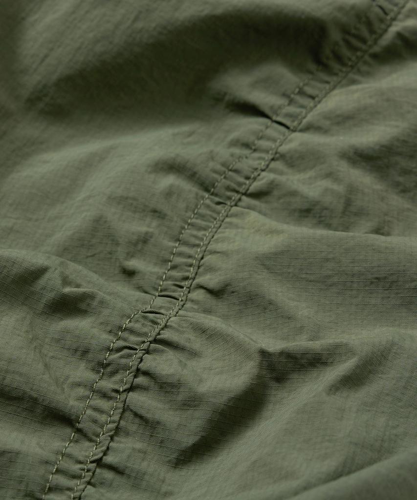 BROWNBREATH Tag Nylon Shirring Pants - Khaki