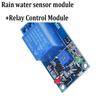 Water Detection Module 12V for Arduino Raindrop Sensor with Relay Output for Weather Monitoring 250V Relay Capacity
