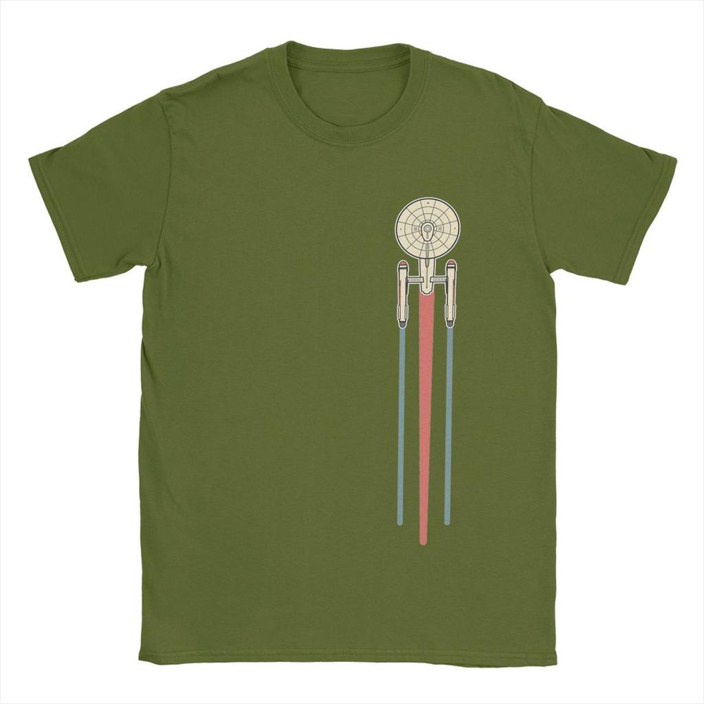 USSed Enterprise Star Treks T-Shirts Herren Baumwolle Vintage T-Shirts Rundhals T-Shirts Kurzarm Tops Geschenkidee