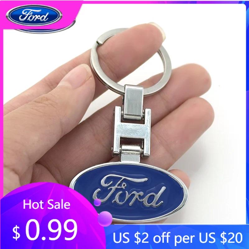 Car Sticker Car Sticker Ford Car Logo Key Ring Chain Keychain Keyring For Ford Mustang Focus3 2 Transit Ecosport Edge Fiesta Esc