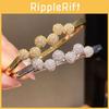 18k Gold Plated Zircon Stone Round Cuff Bracelet For Women Elegant Jewelry Accessory