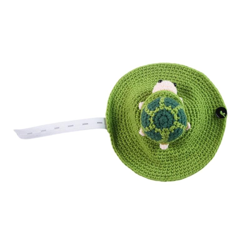 Soft Knitted Turtles Clothing Funny Design Comfortable Wear Small Pet Costume for Parties and Outdoor Event Gathering