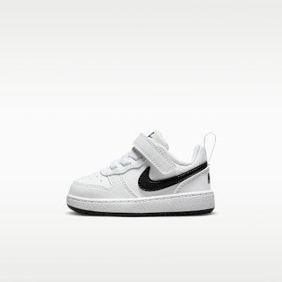 Nike Court Borough Low Recraft White Black Swoosh (TD) 21