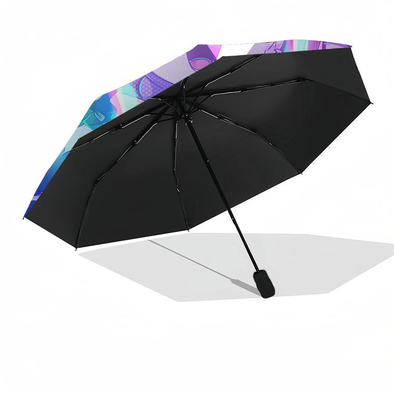 1pc Vibrant Heroes: A Dynamic Trio Unites! Umbrella with Plastic Handle,Suitable for All Seasons Home Travel Outdoor UmbrellaFP123