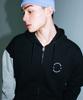 Wheniwasyoung Circle Logo Zip-Up Hoodie (Gray)