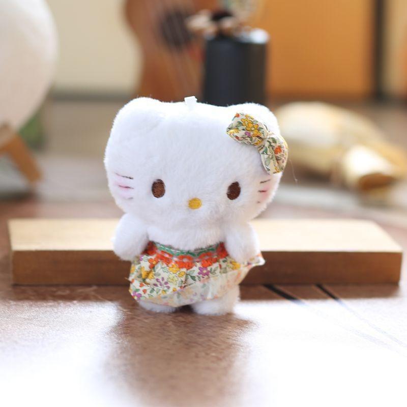 Plush Toy Mini Floral Dress Keychain Pp Cotton Stuffed Gift Kids For