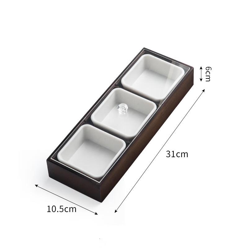 New Chinese Style Ceramic Snack and Fruit Platter