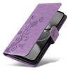 For TECNO Spark 30 Pro 4G Leather Case Butterfly Floral Imprint Wallet Stand Cover