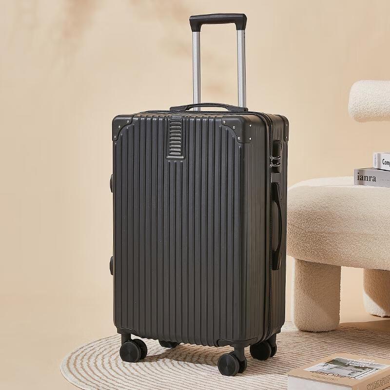 SEE KEAN Retro Zipper Carry-On Luggage