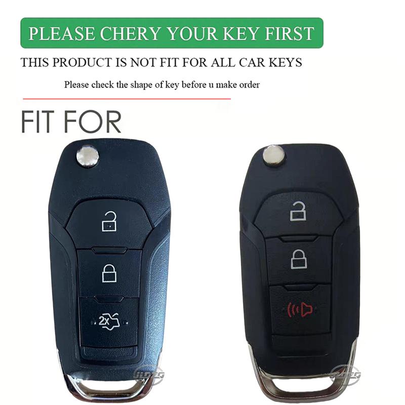 Key Protection For Ford Mustang Fusion Explorer Ka Focus S-Max Fiesta Silicone Car Key Case Cover Accessories