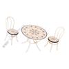 H3CD Kid Dollhouses Decors Toy Dining Table Furniture Set Garden Pretend Playset