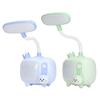 Kids Reading Light TV Style Base Silicone Gooseneck USB Charge Soft LED Light Kids Desk Lamp for Stu
