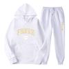 Winter New Men's Casual Sports Loose Personalized Print Youth Fashion Trend Personal Wear Hoodie Set