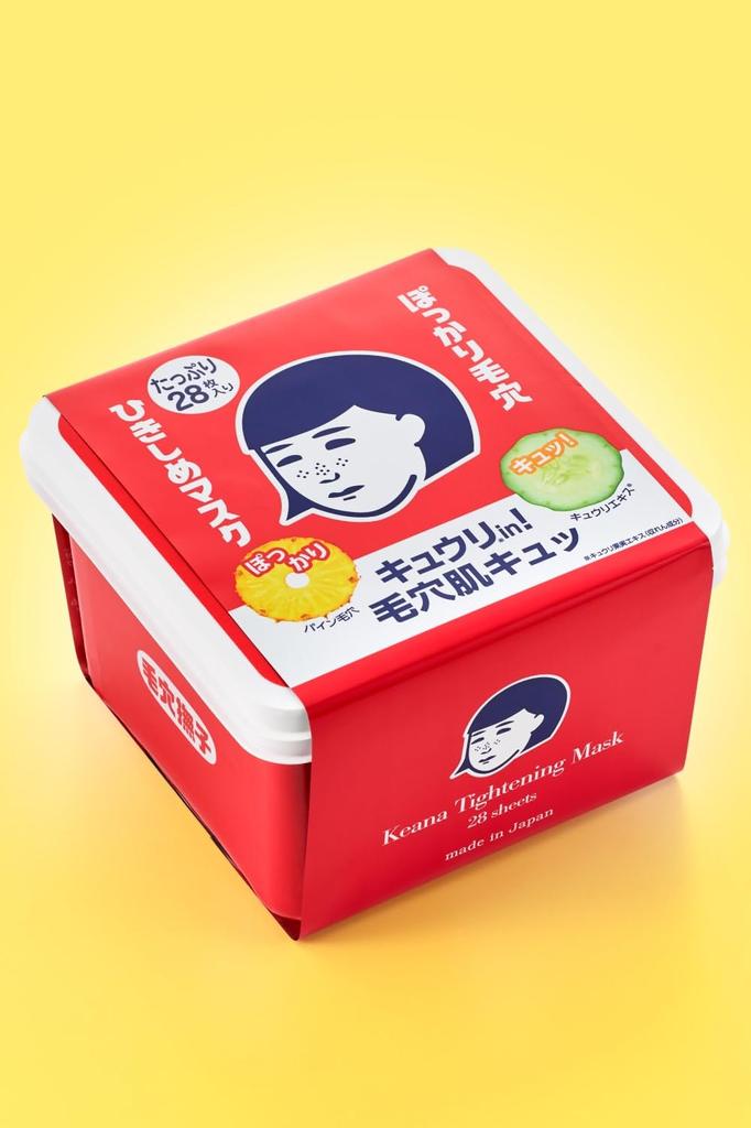 Pore Nadeshiko Tightening Plenty Face Gaping Mixed Smooth 28 Pieces Mask, BOX, Mask, Pores, Skin, Skin,