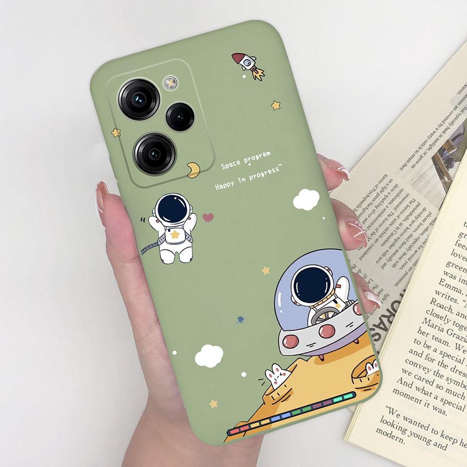 Silicone Case For Xiaomi Poco X5 Pro Pilot Bear Back Cover For POCOX5 X5Pro 5G Poco X 5 Pro Soft Matte Protective Phone Cases