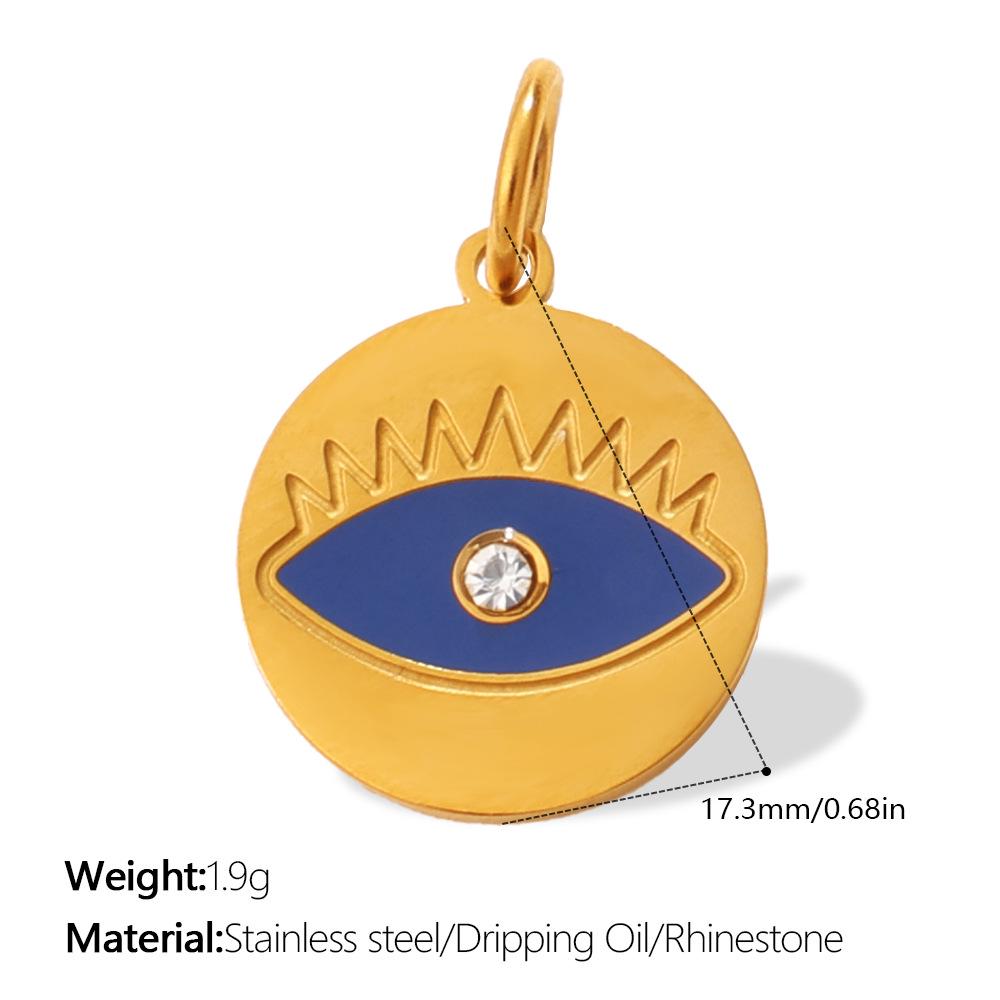 Creative Multi Devil's Eye Hand of Fatima Stainless Steel Pendant