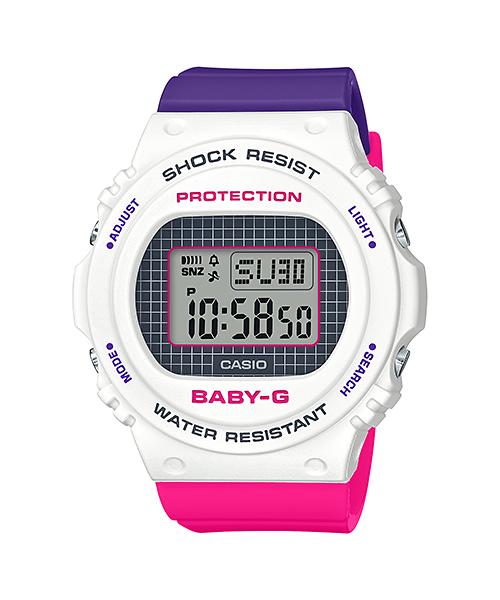 

Casio Baby-G Women s Resin 200M Water Resistant Shock Resistant Alarm Quartz Watch BGD-570THB-7 белый