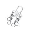 Steel Keychain with Secure Rotating Clip Strong Key Holder Sea Creature Key Accessories for Commuting & Adventures