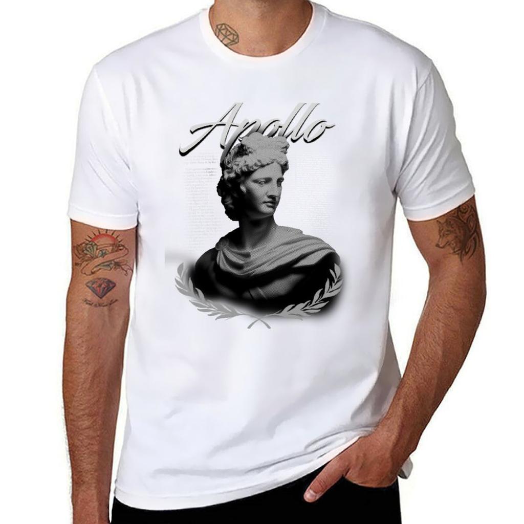 Graphic Apollo Tshirt Simple Line Art Print Tee