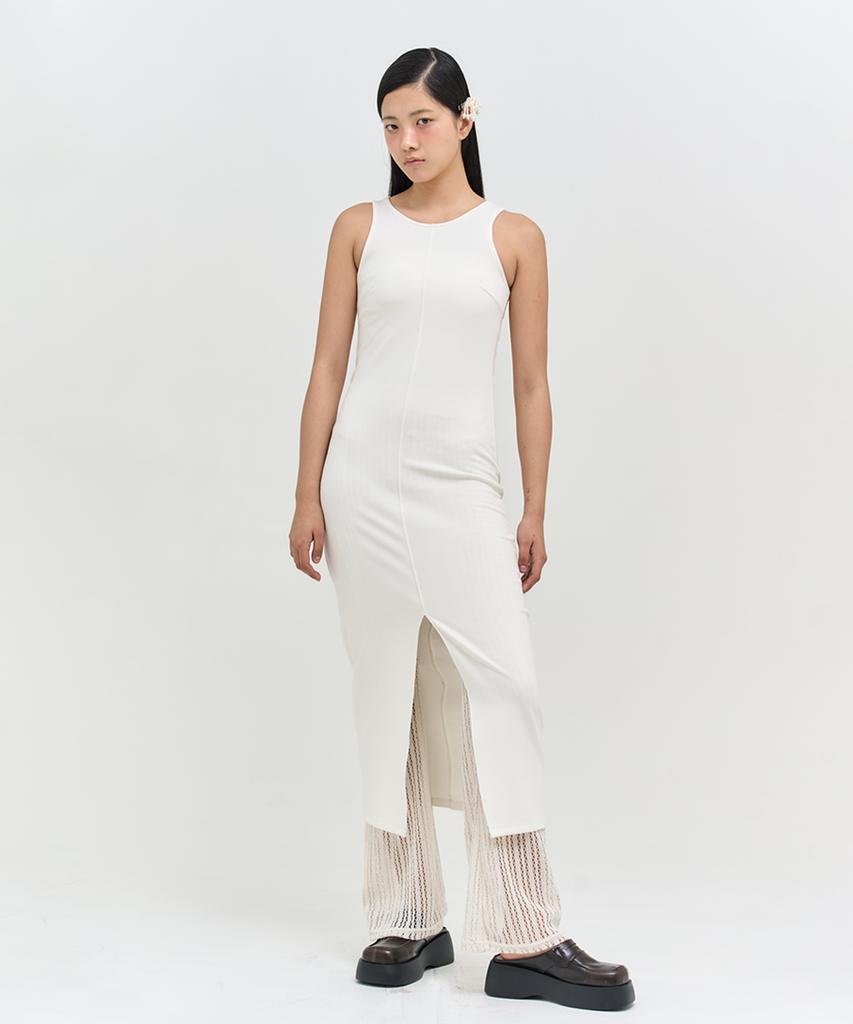 Editeom Concise Body Dress-Ivory